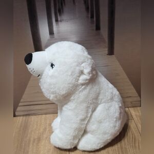 Kohl's White Plush Bear with Branded Tag